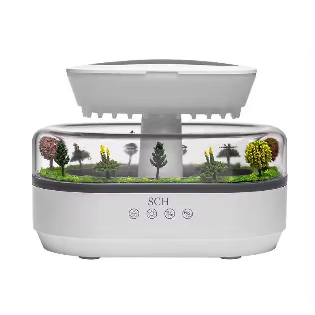 SCH Rain Cloud Aroma Diffuser & Cool Mist Humidifier with LED Light | Essential Oil Fragrance Air Purifier for Home & Bedroom ,Water drop